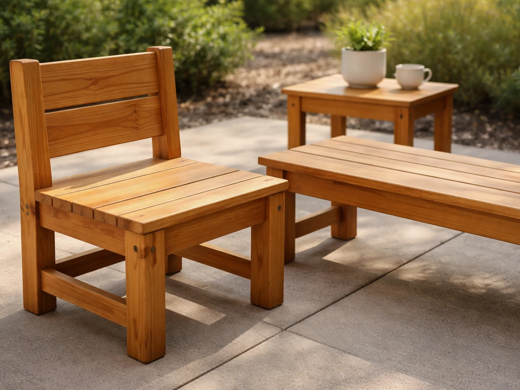 how to build wood patio furniture