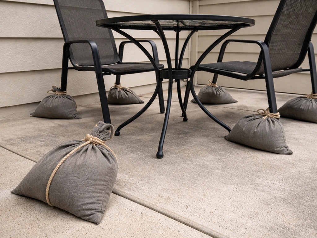 How to Weigh Down Patio Furniture: Tables and Chairs