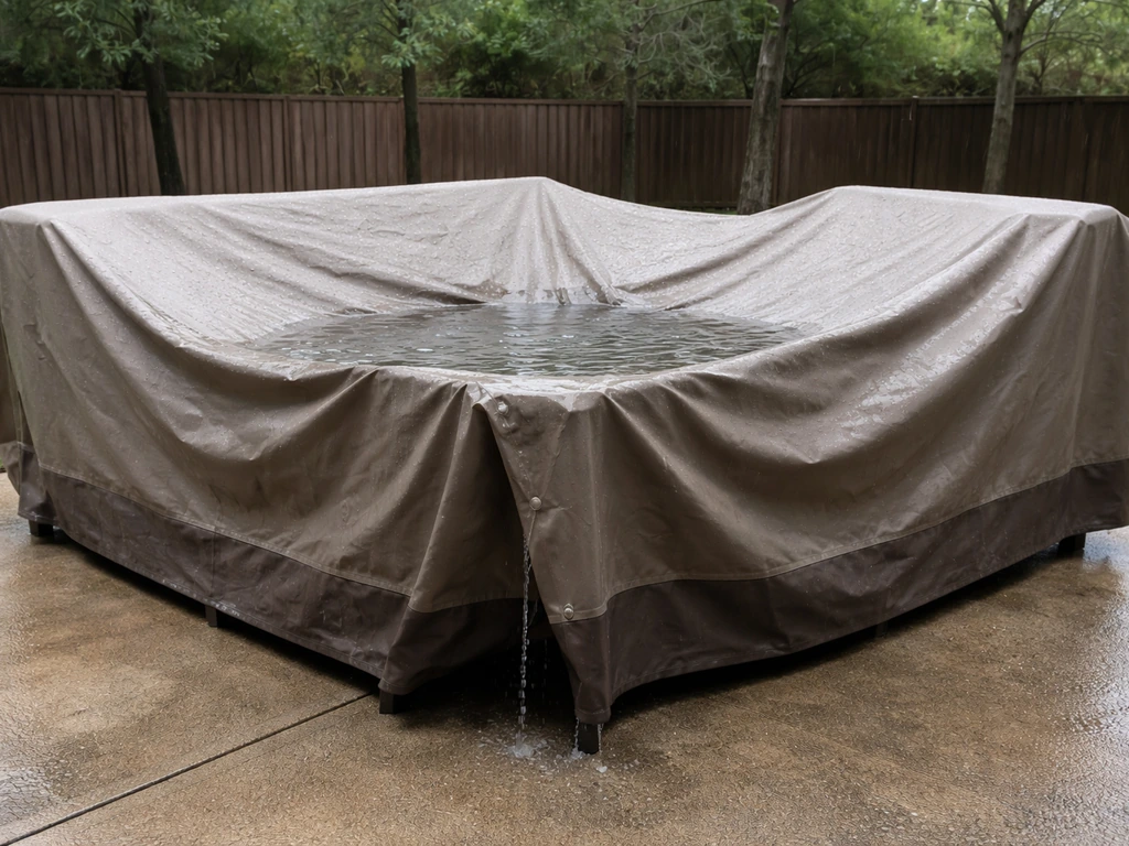 How to Keep Water From Pooling on Patio Furniture Cover