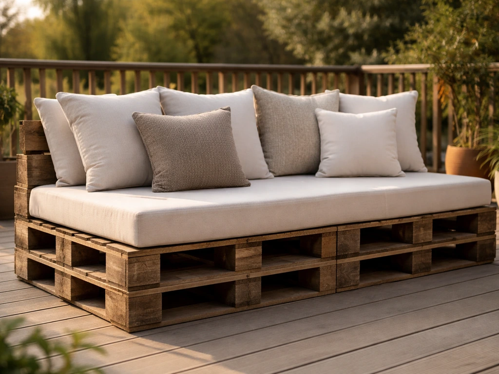How to Make a Pallet Patio Couch Step by Step